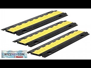 VEVOR Cable Protector Ramp TPU Cord Cover 22000 lbs axle Capacity 2 Channel