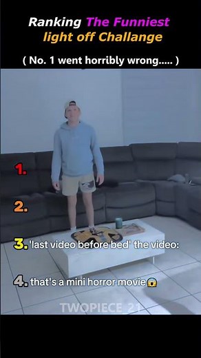 Ranking the Funniest Light-Off Challenge Moments#LightOffChallenge #FunnyReactions #TrendingShorts