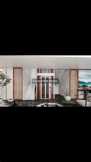 High-end elevator visualization for modern architecture.