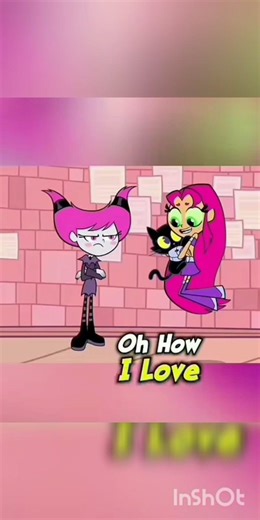 Star fire love cat 😸 #teentitans #😅😅😅