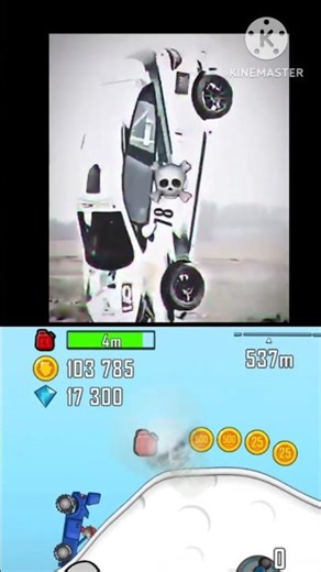 Testing Real-Life Vehicles Against Hill Climb Racing Physics #shorts