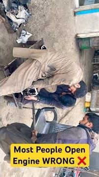 How to Open an Engine Assembly Properly | Step-by-Step Complete Engine Disassembly #automobile