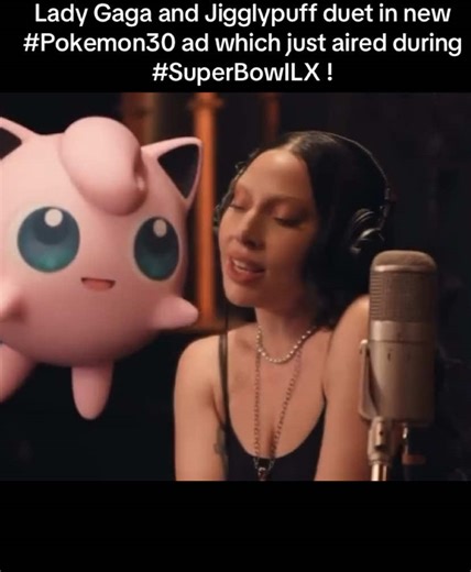 Lady Gaga and Jigglypuff's Duet in Pokémon 30 Ad