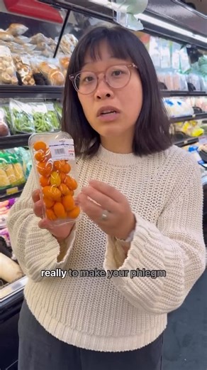 Jiaming Ju on Instagram: "Nothing is worse than a stuffy nose! But this one is an easy ingredient to try. You can literally eat a kumquat as is! 👉 Want to get to the root cause of your health concerns? Comment “TONGUE READING” below to book a chinese medicine tongue reading analysis with me."