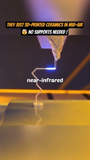 They Just 3D Printed Ceramics in Mid Air 🤯 No Supports Needed!