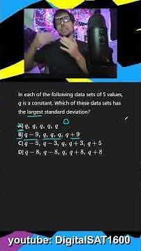 Standard Deviation (Hard) -- August SAT Math
