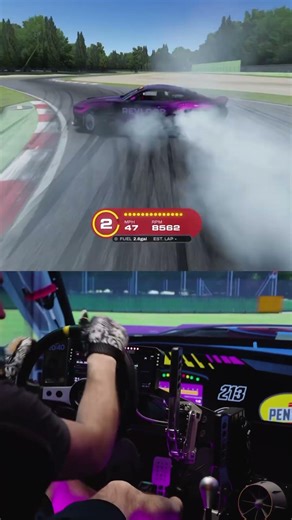High-Speed Back Entry at Imola T1 #assettocorsa #simdrifting