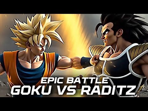 Goku vs Raditz | The BRUTAL Brother Fight😱🔥#DragonBallZ #Goku #DBZ