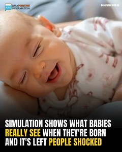 Scientists used a breakthrough simulator to reveal what babies actually see at birth — and the truth is nothing like you imagined, and it's no wonder why they're freaked out 👇😨 Simulation of what they see below: | ﻿Shamim