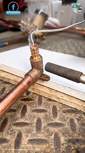 Soldering a PEX to Copper Stub Out #solderingskills #solderingcopper #solderingtips #soldering #plumbing #plumbingtips #plumber #plumbinglife | The Building Expert
