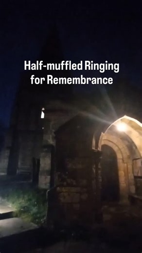 Bells are traditionally rung Half-Muffled on Remembrance Sunday and for other mournful occasions. Listen out for them this Sunday, 9 Nov. Half-Muffling makes bell ring alternately loud then soft. Find out how: https://bellringingderbyshire.org.uk/how-bells-are-rung/ #halfmuffled #halfmuffledringing #remembrancesunday #ArmisticeDay #WeWillRememberThem | Bellringing Derbyshire