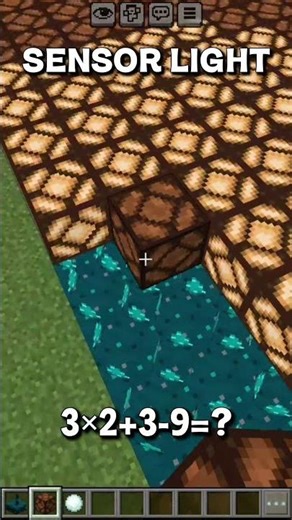 Minecraft Sensor Light 💀 #minecraft#shorts#nobatidao