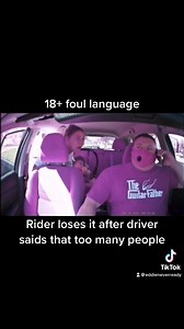 Eddie Navarrette | Riders loses it after driver saids that too many people #uber #lyft #tiktok #driving #mad #angry #freakout Full video at Dustin is Driving... | Instagram