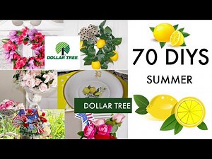🍋70 DIY DOLLAR TREE DECOR CRAFTS 🍋 SUMMER /SPRING Olivia's Romantic Home DIY