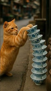🐈😱⚱️🌀- #cat #porcelain #market #street #jingdezhen #clay #soy #china #culture #paws #meow #猫 #貓