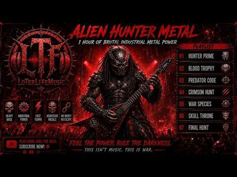 ALIEN HUNTER ⚔️ 1 HOUR of Brutal Industrial Metal Power 2026