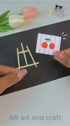 Cute Mini DIY Easel✨😱 #shorts #youtubeshorts #art #craft