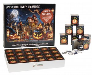 Halloween Nightmare Simple Sections™ Jigsaw Puzzle - 1000 Pieces - Count Down to Halloween - 24 Sections - 2024 Halloween Advent Calendar - Etsy