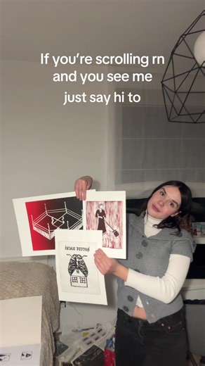 let’s create cool creative ppl community #graphicdesign #linocut #artstudentlife #smallartistsupport #prints