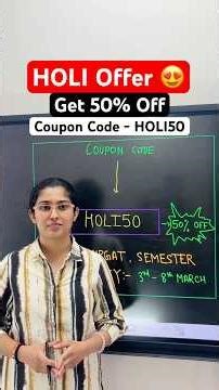 Holi Biggest Offer Get 50% Off On All DNS Educare Courses | Apply Coupon Code HOLI50 | #HOLI2026
