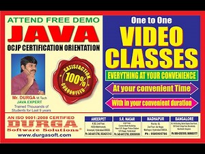 Demo on Video Sessions by Durga sir
