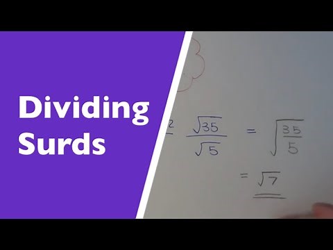 How To Divide Surds (Surd Division Rules).