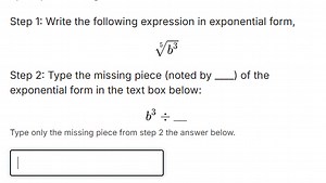 Step 1: Write the following expression in exponential form,\[... | Filo