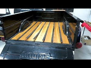 1966 Dodge D100 pickup cab floor replacement and bed refurbish update 11242019