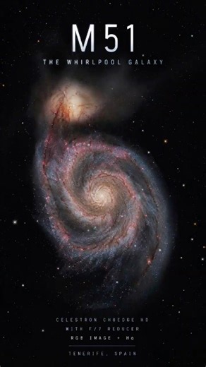 M51 Whirlpool Galaxy in Stunning Detail 🔭✨ | C8 EdgeHD from Tenerife