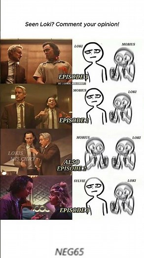 “When Loki Switches😨 Partners Every Episode 😂”#Loki #Mobius #Sylvie #LokiSeries #MarvelMeme #MCUMeme