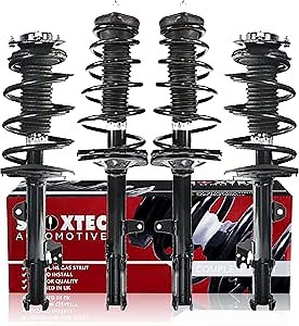 Shoxtec Full Set Complete Struts Replacement for 2008-2013 Toyota Highlander Coil Spring Assembly Shock Absorber Repl. Part no. 11617 11618 172486 172485