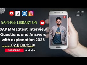 SAP MM Latest Interview Questions and Answers with explanation - SAP S/4 HANA Knowledge sharing