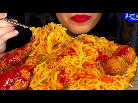 EATING SPICY NOODLES | EATING MAGGI MASALA NOODLES | ASMR EATING | MUKBANG ASMR