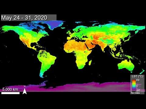 Tracking Global Land Surface Temperature 2020