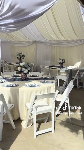 Luxury Baby Shower Setup with Portable Restrooms