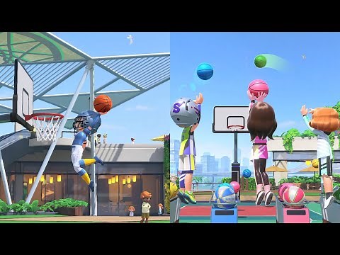 Nintendo Switch Sports - Basketball Gameplay