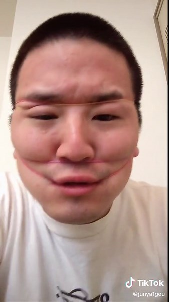 Rubber band face Challenge 顔面輪ゴムチャレンジ