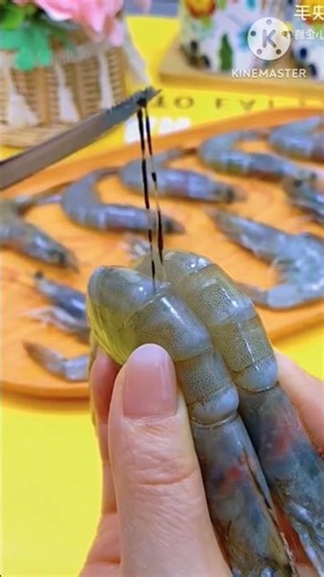 Excellent Prawns Cutting Techniques l 😍 l #shorts #viralshorts #fishcutting_skills #prawns