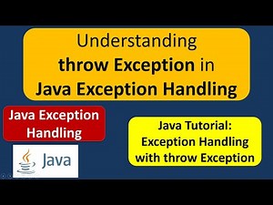 Understanding throw Exception in Java Exception Handling