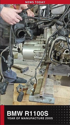 Disassembly BMW R1100S #bmw #motorcycle #maintenance #diy #shorts