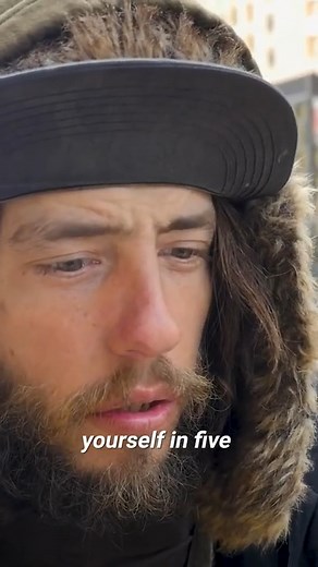 A steam drain keeps this homeless man from freezing to death #homeless #homelessness #emotions #storytelling #reels | Invisible People