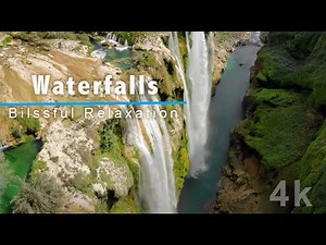 Waterfalls of The World - 4k Background Video - 10 Hours Of Scenic Waterfalls