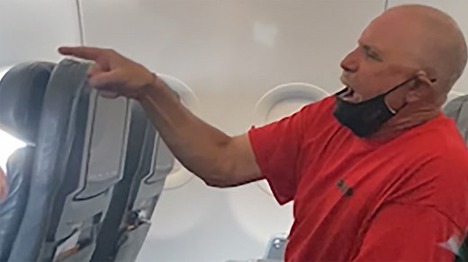 Watch videos from unruly passenger’s outburst on plane