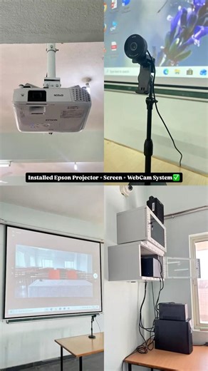 Crystal clear projection & professional meeting setup ready for use. Another happy client! ⭐