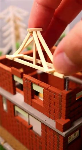 This tiny villa looks so realistic! - Part 2 🏡 #vfuho #miniature #diy