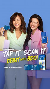 1.8K views | ️ New sunnies?  Style upgrade? ✨ Skincare essentials? If you want it, just get it and PAY WITH BDO!  Tap with your BDO Debit Card or scan QR through the BDO Pay app. Plus, stay updated on the latest promos at www.deals.bdo.com.ph. No BDO Debit Card? Open an account online or at any BDO branch, then download BDO Pay! Learn more at www.bdo.com.ph/debit-card. | BDO Unibank | Facebook