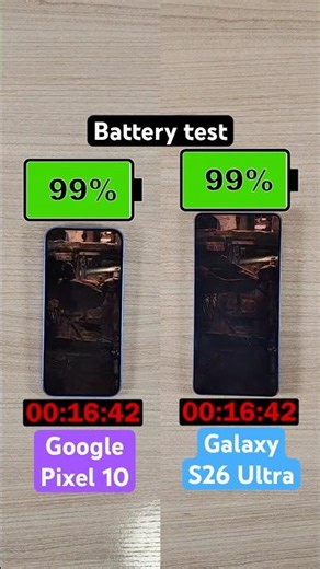 Google Pixel 10 vs Samsung Galaxy S26 Ultra battery test!