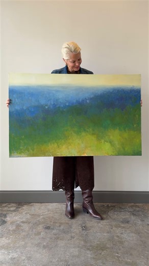 Sometimes you just need a perspective shift🤗 @a.sellner.art ‘s expressive landscapes are always a good reminder to wander & wonder😍 ⁠ Find info on her new collection now at the link in bio🔗⁠ ⁠ ⁠ ⁠ ⁠ #ContemporaryLandscape #OilLandscape #LandscapePainter | Anne Irwin Fine Art