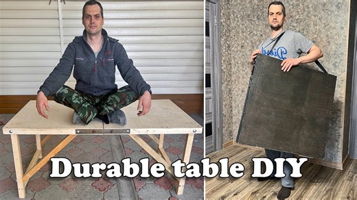 Building an Ultra-Durable Folding Wooden Table