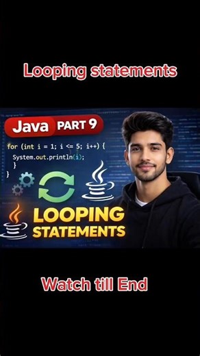 Part-9#java#corejava#loopingstatements#for loop#while loop#do while loop#telugu #coding#viral#loops